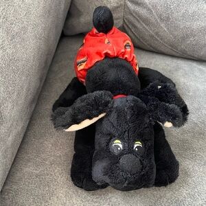 Pound Puppies Newborns 2023 - Black Puppy with Red Diaper Plush